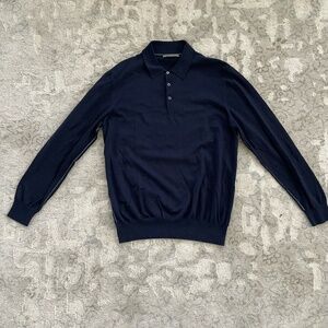 Corneliani virgin wool polo sweater size M